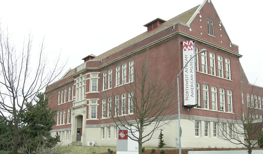 The outside of the Northwest African American Museum